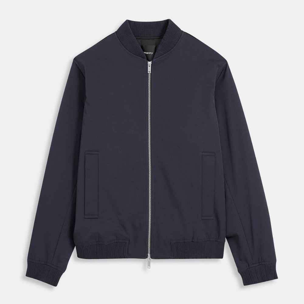 Theory Bomber Jacket In Technical Twill